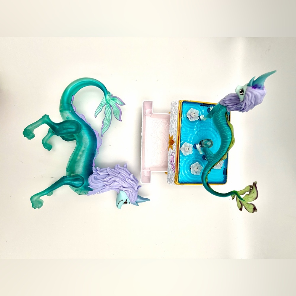 “Raya” movie Blue and Purple “Sisu” Dragon Figurine Set - Picture 2 of 15